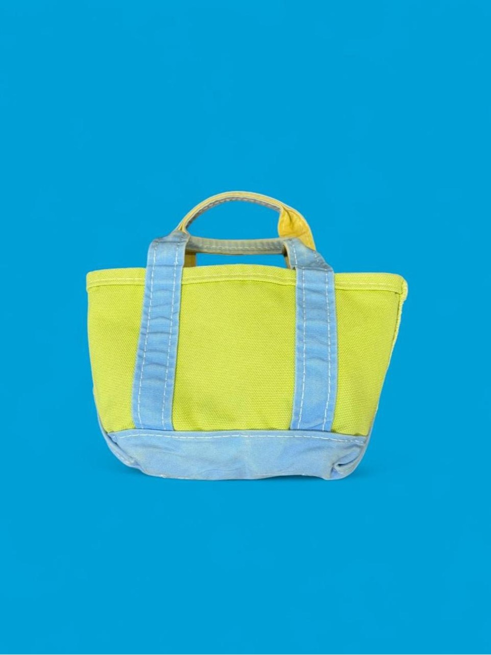 Vintage L.L Bean mini canvas tote bag.